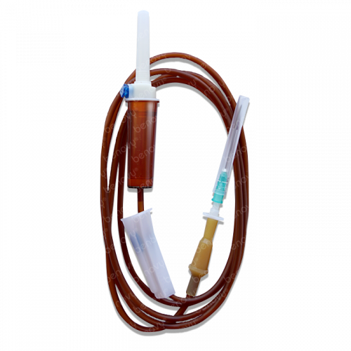 Система инфузионная светозащитная для переливания растворов с пластиковым шипом (с иглой 0,8*40 мм 21G 1½)